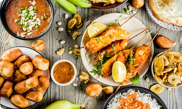 African Food Spread